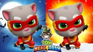 Tom Hero Dash Ultra - Full Raccoon Bosses Fight With All The Heroes - Tom & Angela - Gameplay