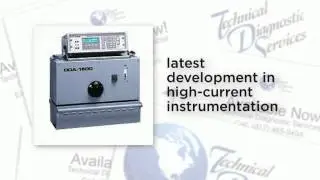 TDS Presents Megger DDA 1600 High Current Test Set