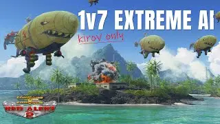 Только Кировы против 1 на 7 Extreme AI в Red Alert 2 &mdash; сработает ли это?