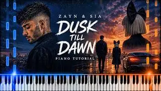 Amanda Yang Dusk Till Dawn Piano Tutorial! (Easy) #zayn