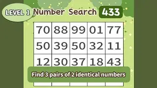 Find at Least 3 Hidden Numbers to Test Your Memory  1-433