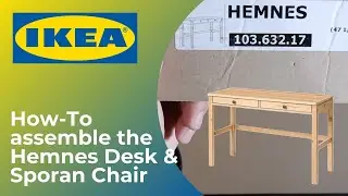 Ikea Hemnes Desk and Sporren Chair 🛠 | How to Assemble - step by step