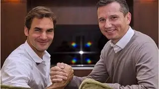 Becker: Roger Federer relaxes with his daughters. While younger players...