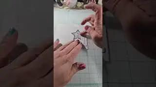 A clean and simple card for Christmas.ASMR. Dies cuts and Stamp from Amazon.....#asmr #cardsmaking