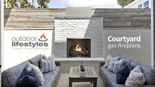 Outdoor Gas Fireplace - Heat & Glo Courtyard