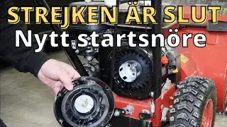 Nytt startsnöre på snöslungan Meec från JULA.