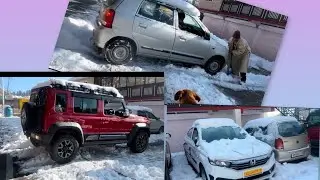 Wheels and winters #jimny #trending #snowoffroad #vlog #automobile #narkanda #offroading #alto #