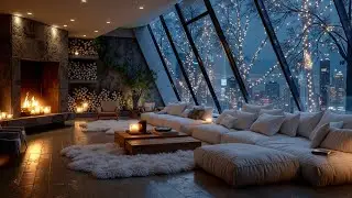 Relaxing Piano Music for a Cozy Winter Lounge | 3 Hours Soft Winter Ambience