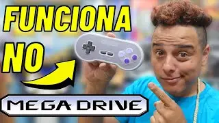 FUNCIONA no MEGA DRIVE ! Controle sem fio de SUPER NINTENDO !