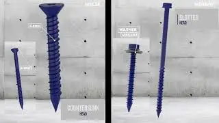 MASONRY SCREWS WITH MUSCLE!