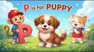 P is for Puppy | Alphabet Song for Toddlers & Preschool Kids #abc #toddlers #nurseryrhymes #cartoon