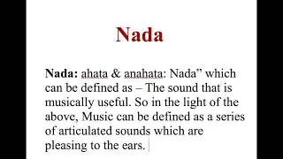 Technical Terms: Sangeet, Nada, Seven Vedic Swaras | Define Sangeet | Define Nada | Vedic Swaras.