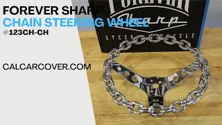 Forever Sharp Chrome Plated Chain Steering Wheel 123CH-CH at California Car Cover