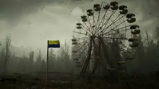 Ukranian STALKER Flag Render