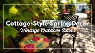 Cottage-Style Spring Decor for Small Patios: Vintage Outdoor Ideas for a Whimsical Vibe!
