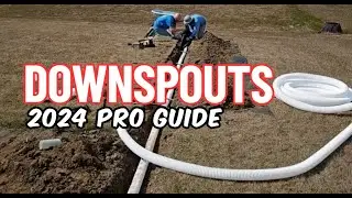 New For 2024 Underground Buried Downspout PRO Kit -  Example 1