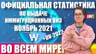 GREEN CARD DV-2022! СТАТИСТИКА ВЫДАЧИ ИММИГРАЦИОННЫХ ВИЗ ПО МИРУ! ДВ-2022 И ДРУГИЕ КАТЕГОРИИ ВИЗ!