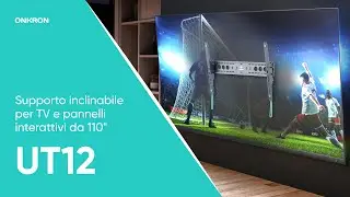 ONKRON Supporto TV a parete inclinata da 60&uml;-110&uml; fino a 120 kg, UT12 nero