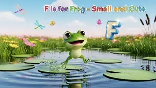 F Is for Frog Small and Cute 🐸💚🎵 | Fun Alphabet & Animal Learning for Kids 🌈✨