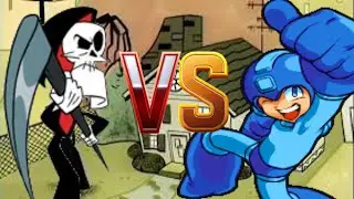 Cartoon vs Anime Mugen: Grim VS Mega Man