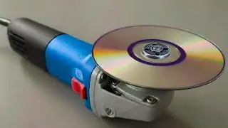 Почему это не запатентовано? Вставьте CD-диск в угловую шлифовальную машинку, и вы будете поражены!