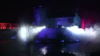 4K Lichtshow Kasteel Huisbergh Kasteelstad verlicht
