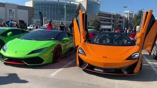 Super Cars in Dallas #Cars Meet#Exotics2020 Cars and Cantina # Lamborghini # Ferrari