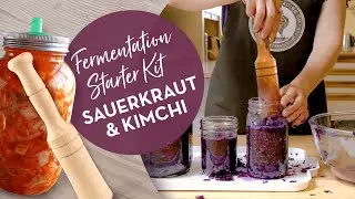 FERMENTATION MADE EASY // Sauerkraut & Kimchi, Kombucha & Kefir Starter Kit
