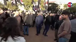 تجمع امام مبنى الاسكوا تنديدا بالعدوان الاسرائيلي على لبنان