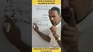 What is the function of Aqueous & alcoholic KOH | Simple way | NEET | JEE | MHT-CET | by Sartale Sir