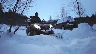 Snow & Ice ❄️ATV Snow Plowing CFORCE 520 L ❄️ Osmo Action 3