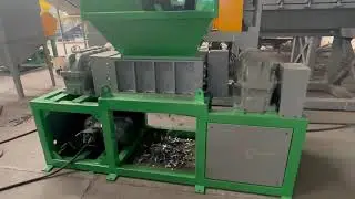 Heavy Duty Efficient Double Shaft Shredder Scrap Metal Aluminum Car Steel Iron Can Recycling