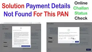 Payment Details not found for this PAN How to Solve 2023 || Payment Done But Challan Not Update 2023