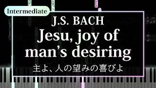 【中級】「主よ人の望みの喜びよ」Jesu, joy of man's desiring /Jesus bleibet meine Freude《楽譜あり》