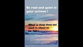 What is deep does not need to shout #goodthoughts #growthmindest #shorts !!