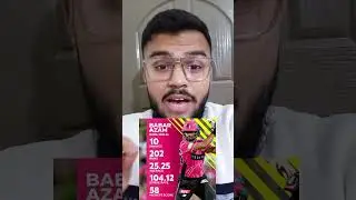 Stats of babar azam in bbl 2025-2026 #viralvideo