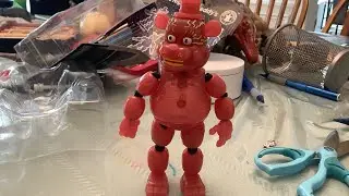 FNAF AR Livewire Toy Freddy Funko Action Figure Review #shorts  #livewiretoyfreddy
