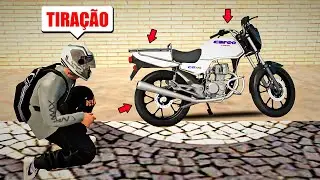GTA SA VIDA REAL 26 | HOJE NÃO É MEU DIA DE SORTE! FUROU O PNEU DA MOTO E AINDA FUI FURTADO 😡