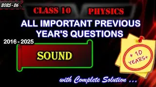 Sound | ICSE Class 10 Physics | All PYQs | 10 Years | 2026 Board