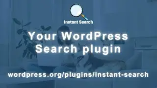 Instant Search WordPress Plugin - Start Searching