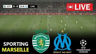Sporting Cp vs Marseille | Champions League 2025 | Video Game Simulation eFootball Pes 21