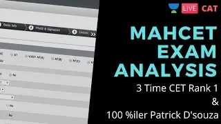 MAHCET 2020 Exam Analysis | Patrick Dsouza