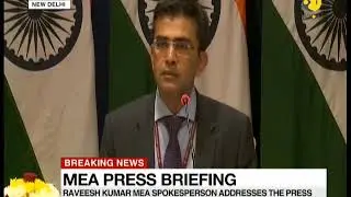 Breaking News: MEA Press Briefing