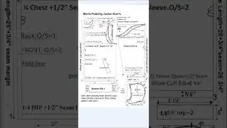Padding jackets pattern, ep2 #shorts #short @patternme