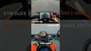 Duke 250 bs4 vs Duke 250 bs7 (gear top speed) #ktm #duke390 #duke250 #dragrace #racing #speed