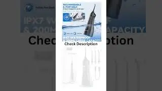 Dental Floss Portable Cordless F18 Oral Irrigator 3 Cleaning Modes Waterproof Rechargeable