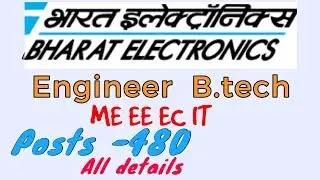 Bharat Electronic ltd vacancy 2018