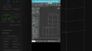 3ds Max Tutorial: How to Use Loop and Ring for Fast Edge Selection #shorts  #3dsmax #loop #ring