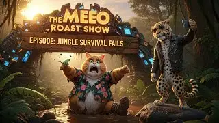Rp# 38 Faty Cat vs Leo the Leopard: The Funniest Jungle Survival Roast! 🐆🌿 (Try Not to Laugh)