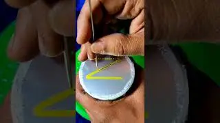 Oddly Satisfying Z Design Creation With Needle ASMR 🪡 😍#asmr #artsupplies #sleep #shortsfeed